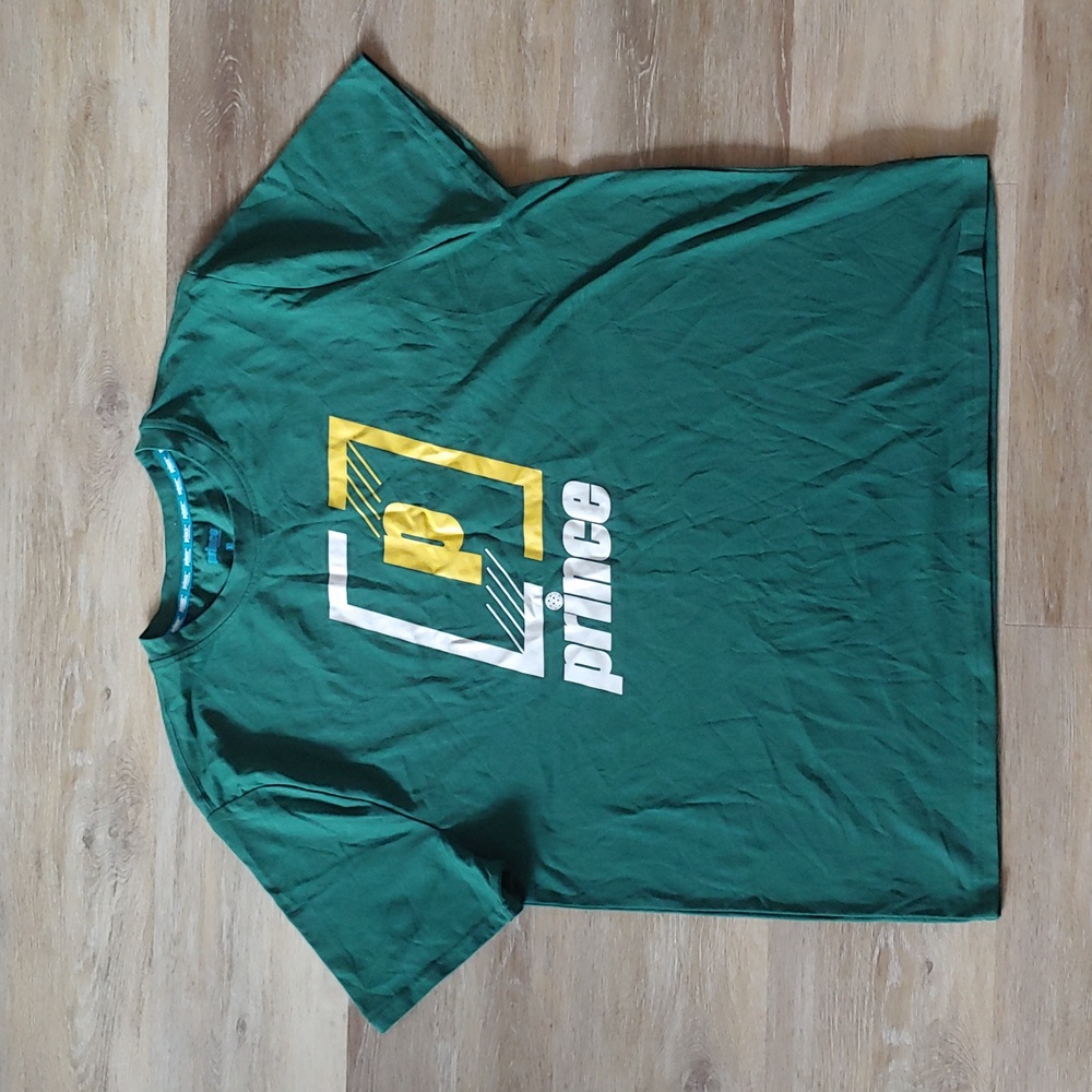 NWOT Prince Pickleball Men's Green Graphic T-Shirt Size XL